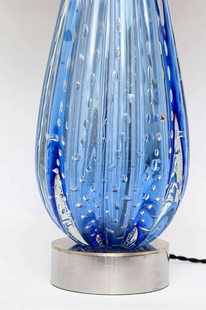 1950s Italian Art Glass Table Lamp by Barovier Toso For Sale at 1stdibs