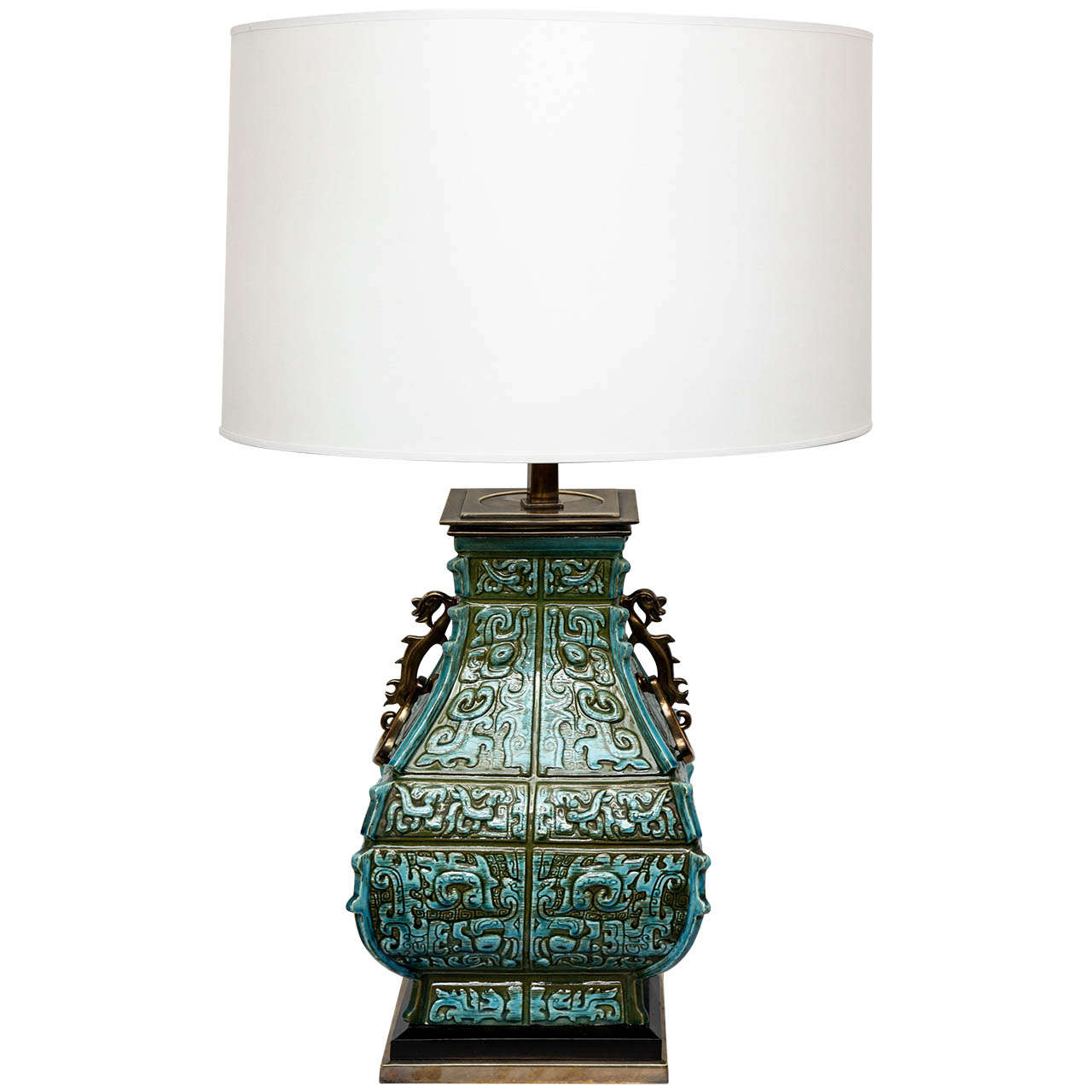 A 1940's Japanese Ceramic Table Lamp at 1stDibs