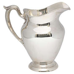 Retro Sterling Silver Water Pitcher