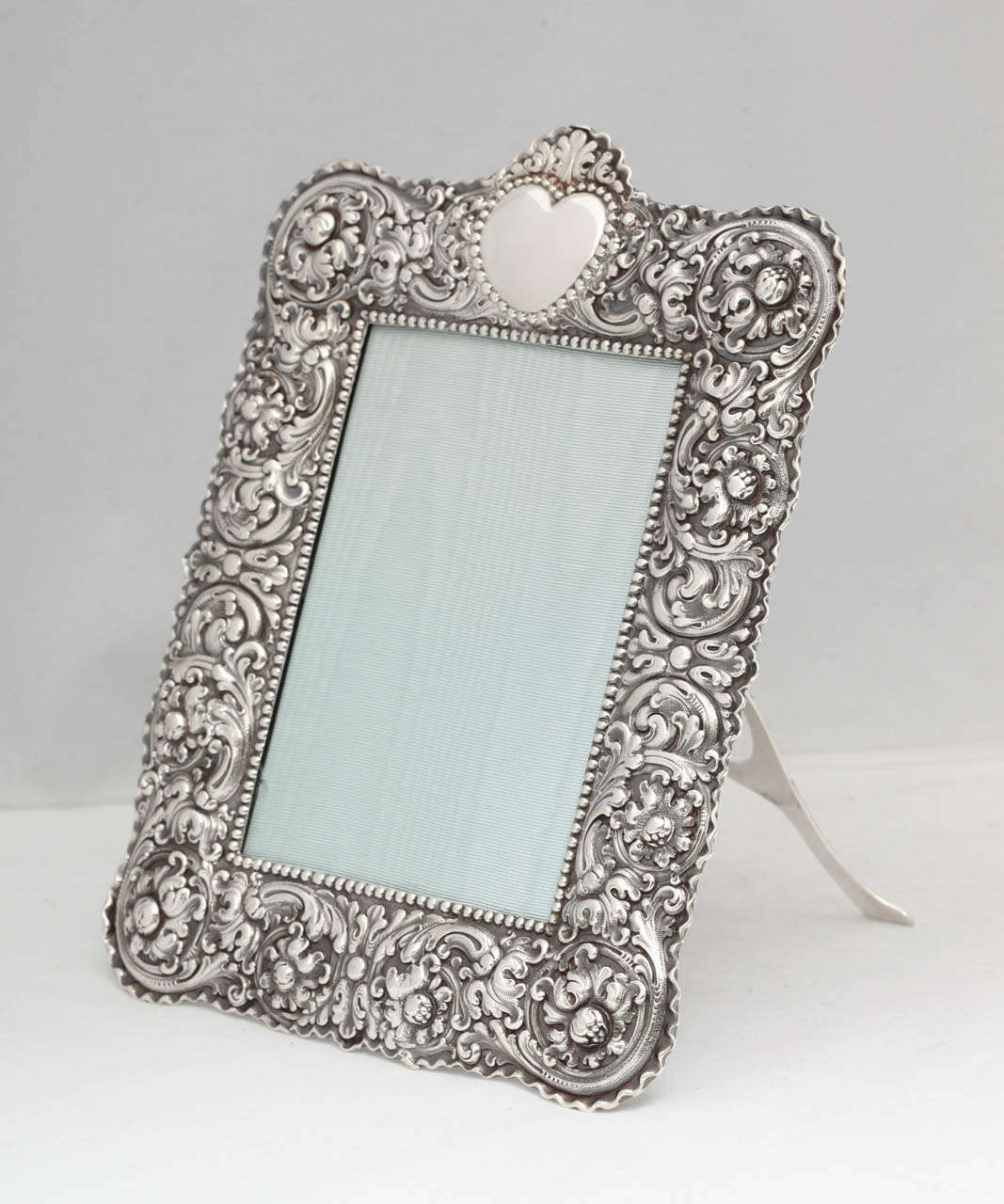 Sterling silver picture frame, Tiffany & Co., New York, year marked for 1890-1891. @9 1/2