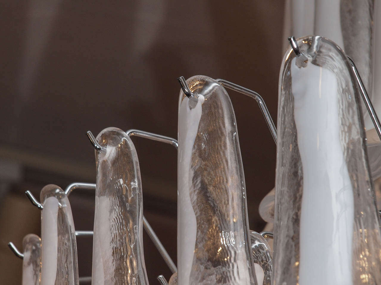 Contemporary Venetian Glass Chandelier For Sale 2