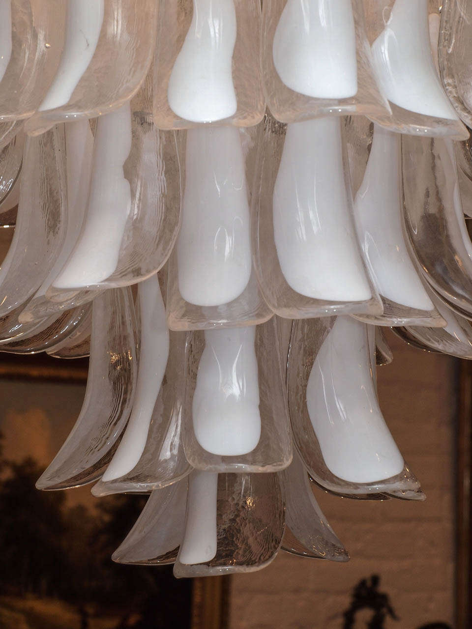 Contemporary Venetian Glass Chandelier For Sale 3