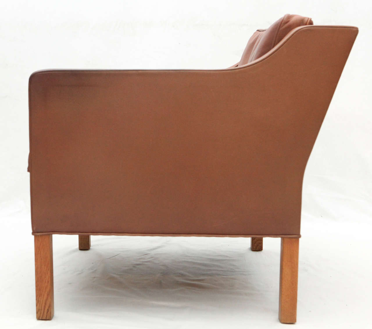 Late 20th Century Borge Mogensen Leather Lounge Chair