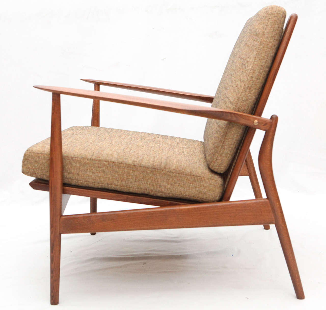 Beech Ib Kofod Larsen Lounge Chair