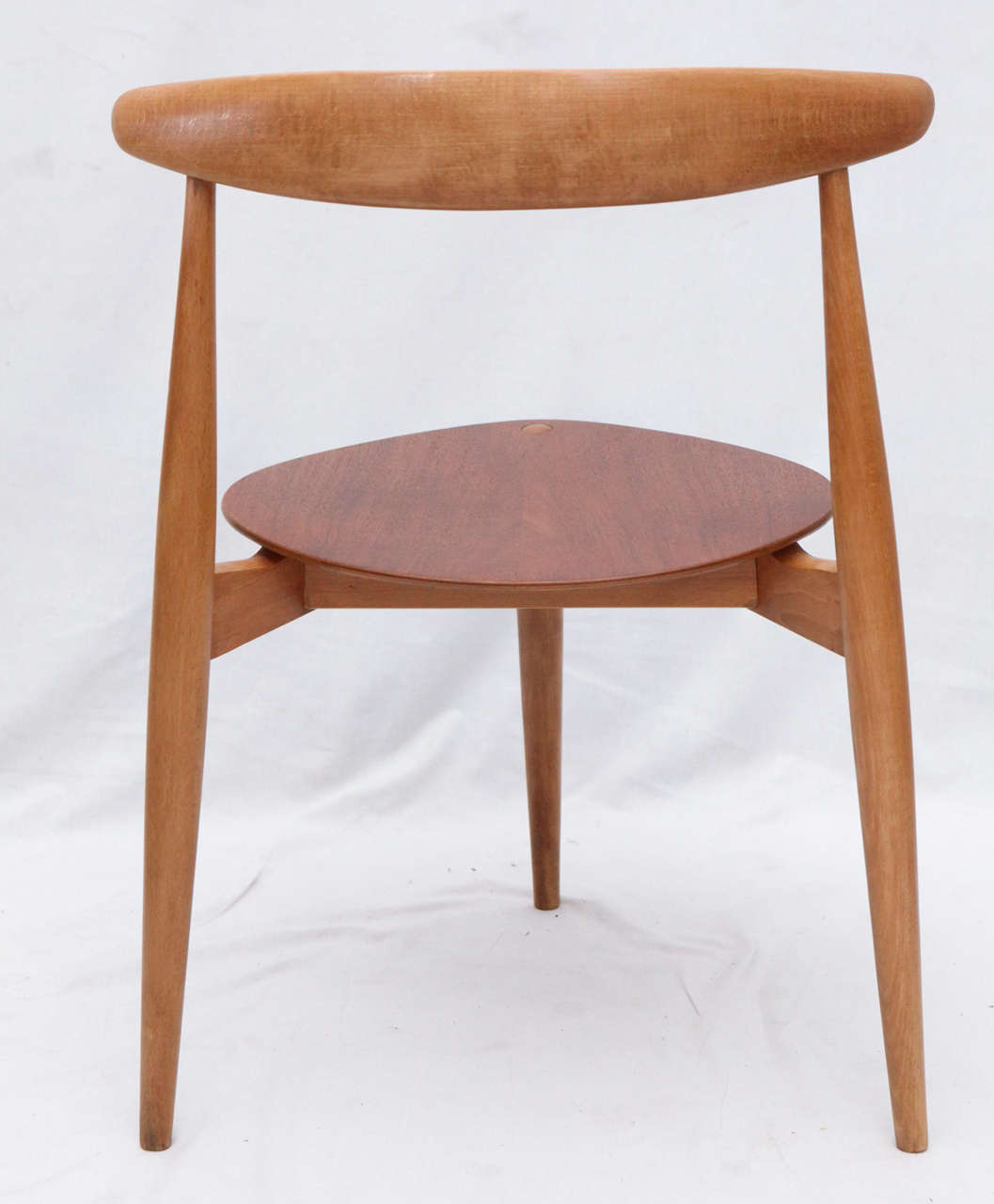 Mid-20th Century Hans Wegner Three-Leg Table with Matching Three-Leg Chairs