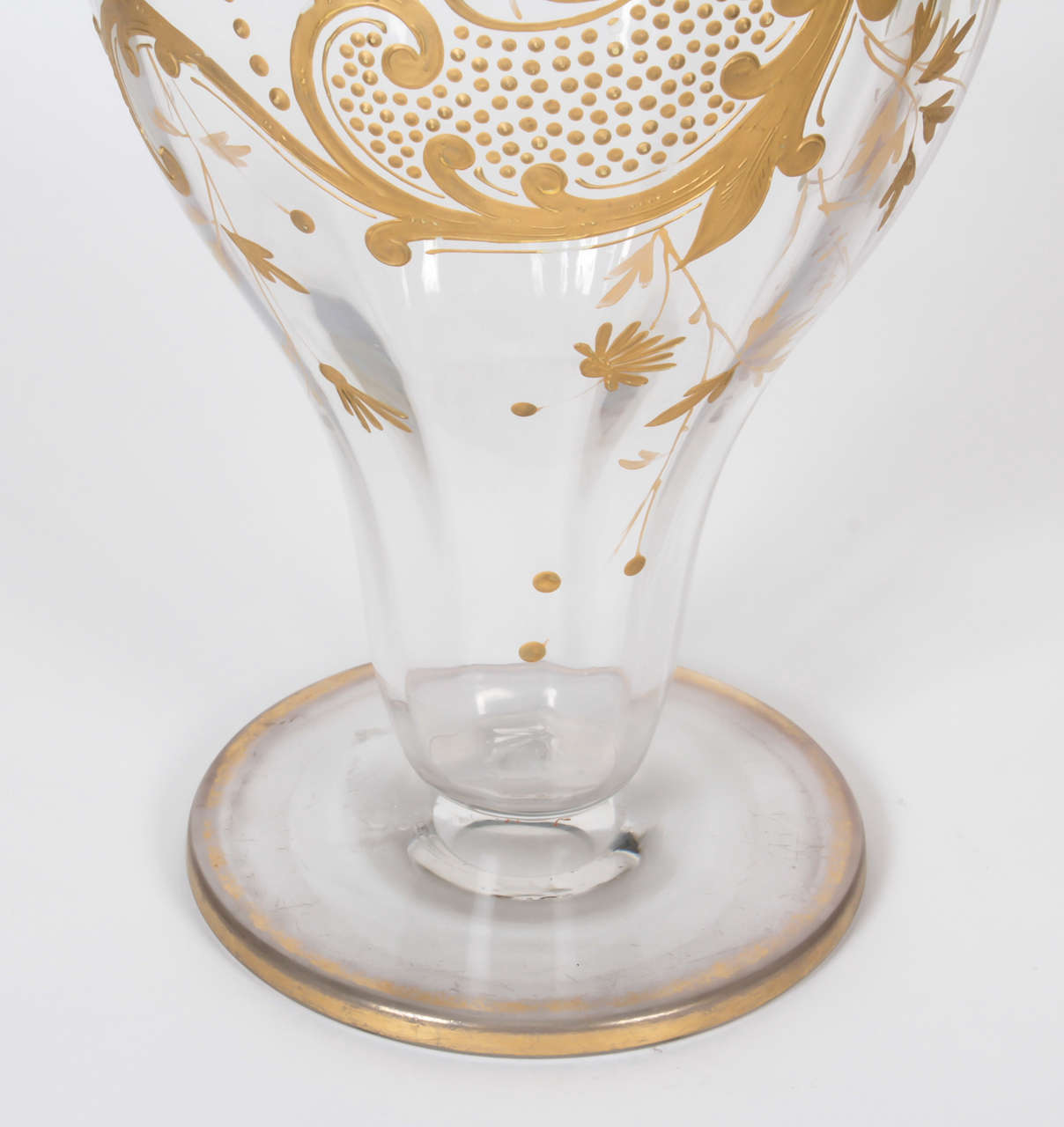 19th Century Moser Tall Ruffle-Top Vase 3