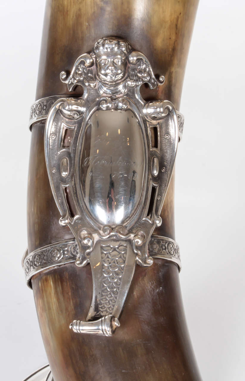 Antique English Horn Trophy 3