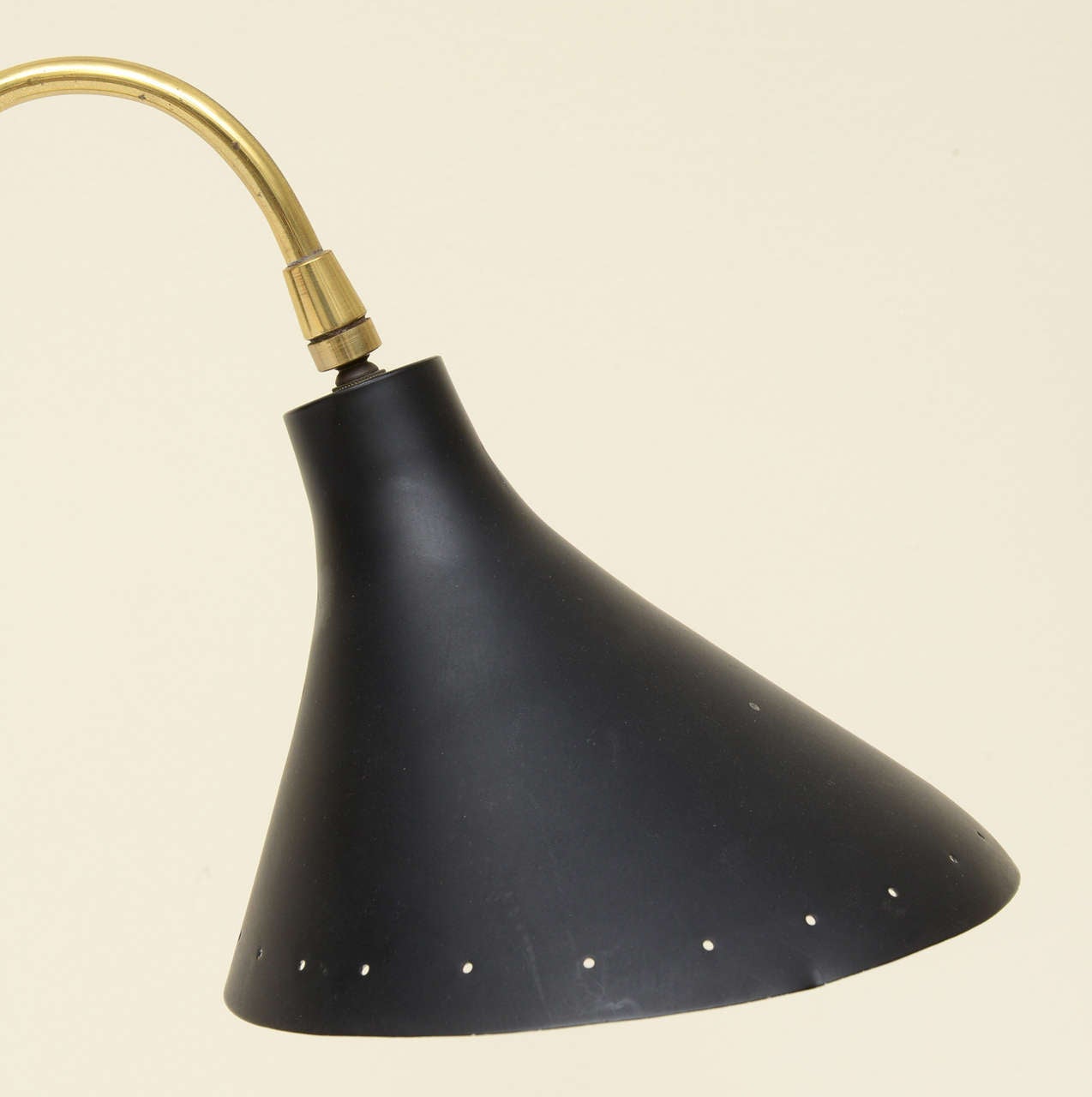 American Mid-Century Modern Double Black Shade Laurel Lamp