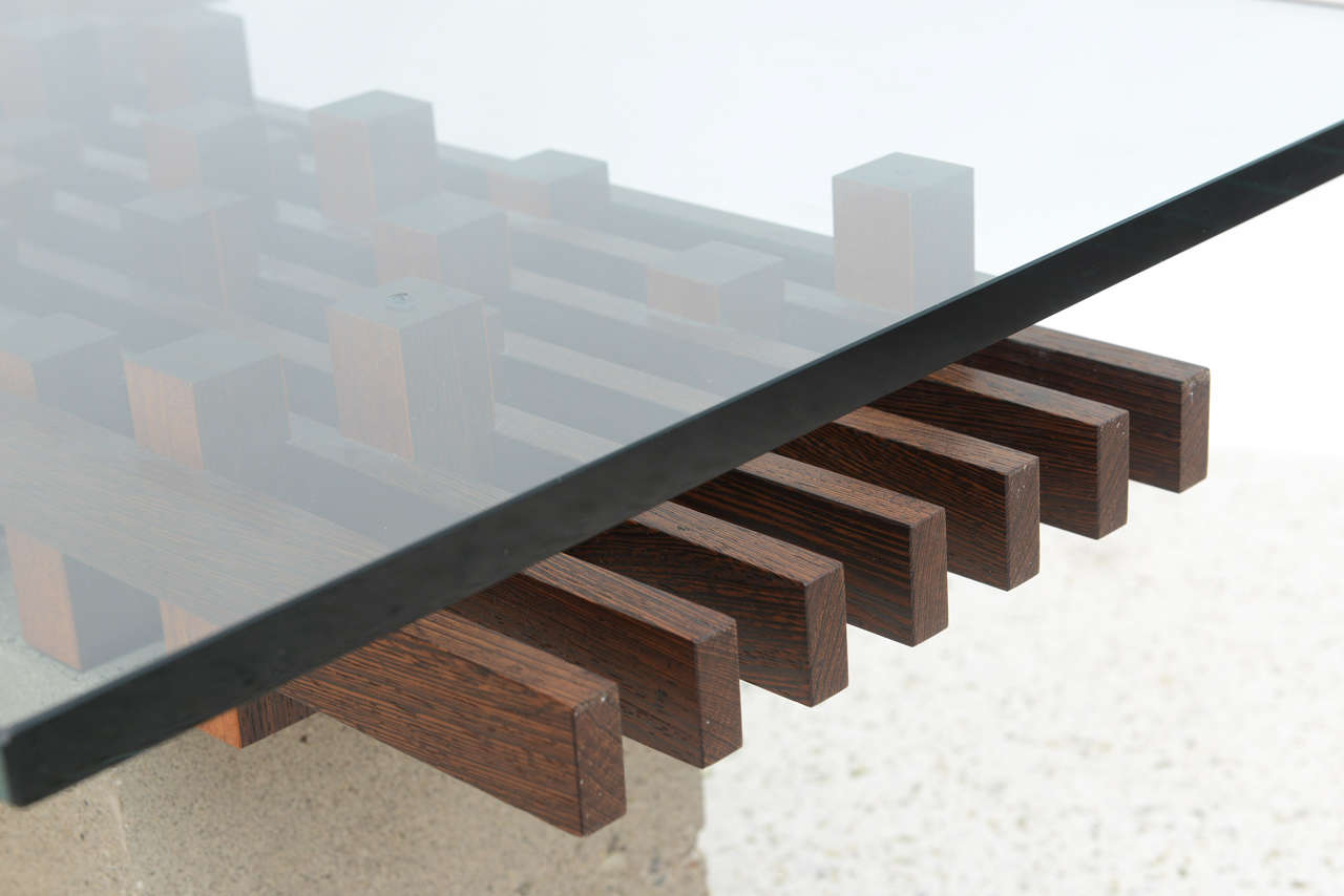 concrete glass table