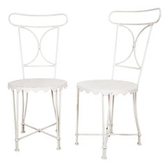 Pair of Wrought Iron Chairs by Gilbert Poillerat
