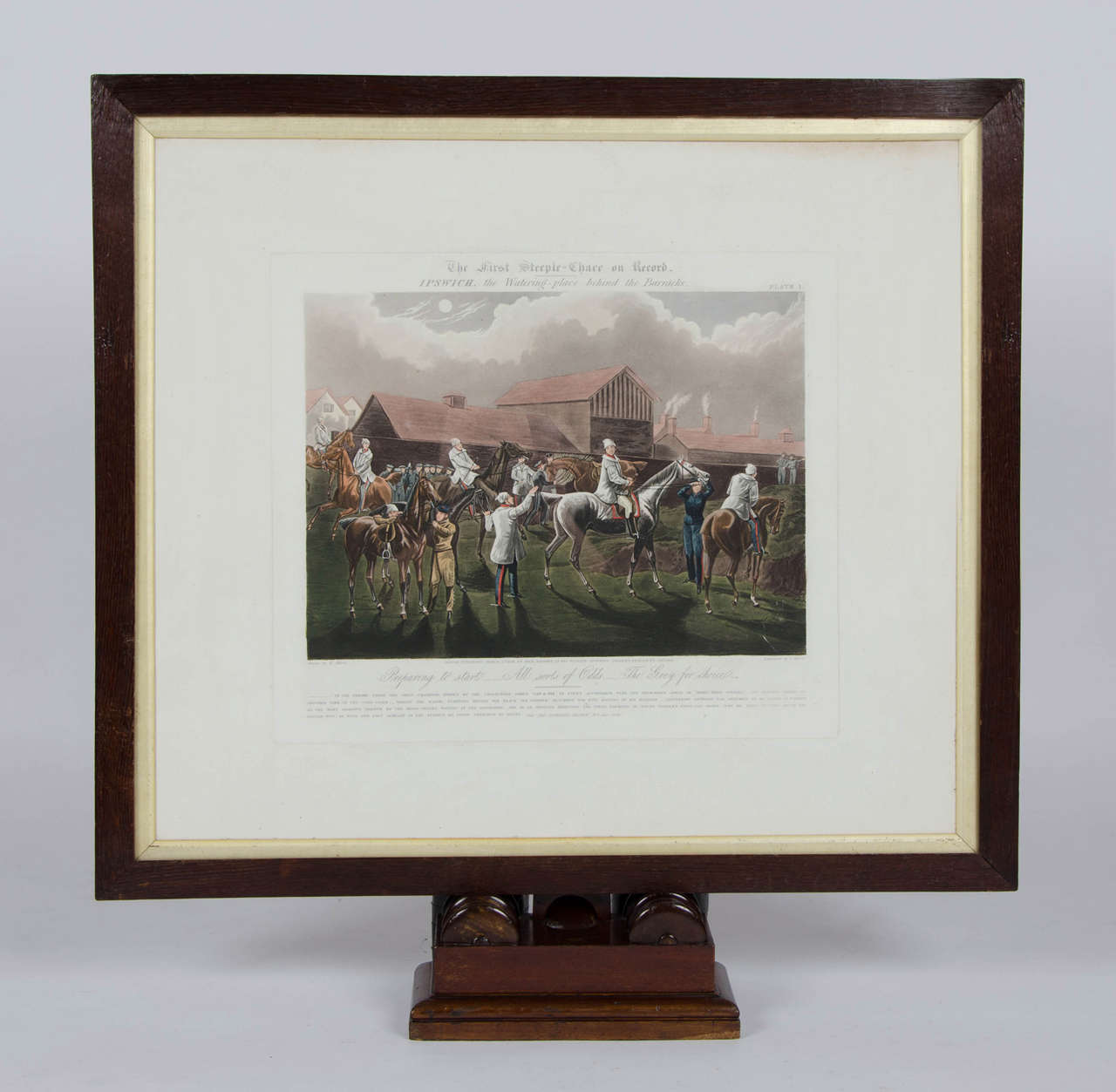 A set engravings of "The First Steeple-chase on Record"