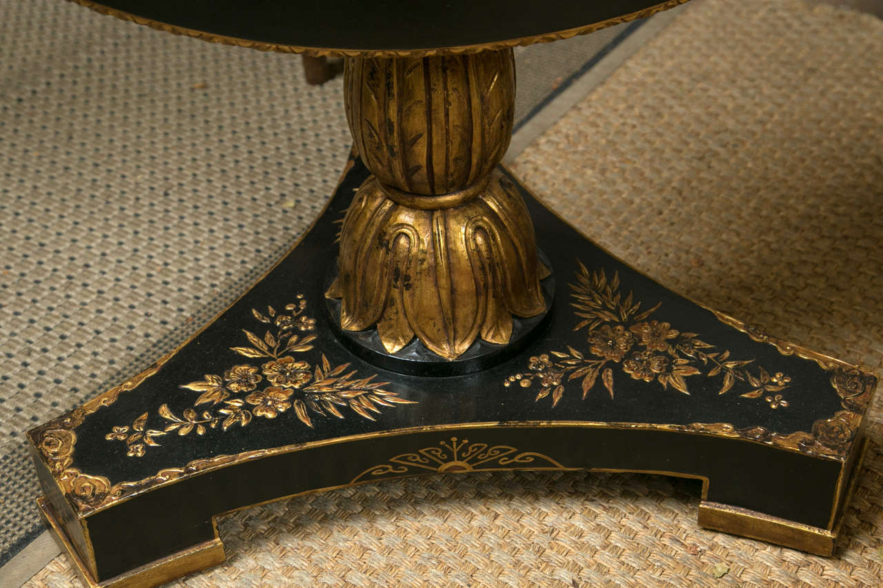 Chinoiserie Lacquer Tilt-Top Table In Fair Condition In Woodbury, CT