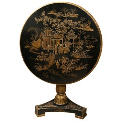 Chinoiserie Lacquer Tilt-Top Table