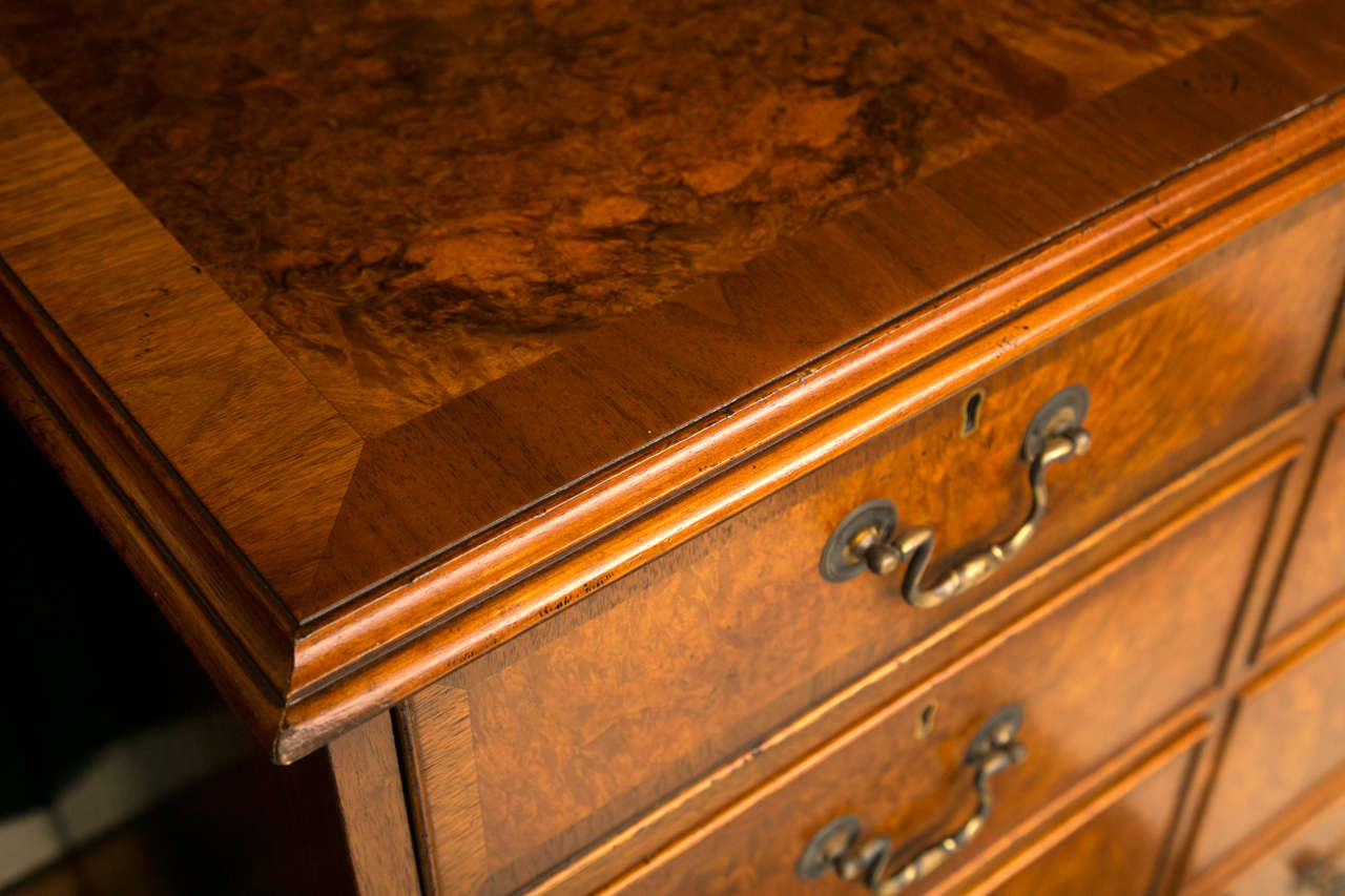 Custom English Walnut 12-Drawer Server / Credenza In New Condition For Sale In Woodbury, CT