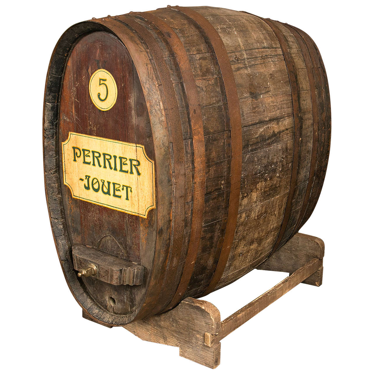 Antique Oval Wine Barrel