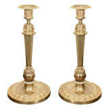 Large Pair of Charles X Candlesticks