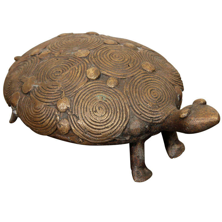 African Akan Turtle Form Gold Weight