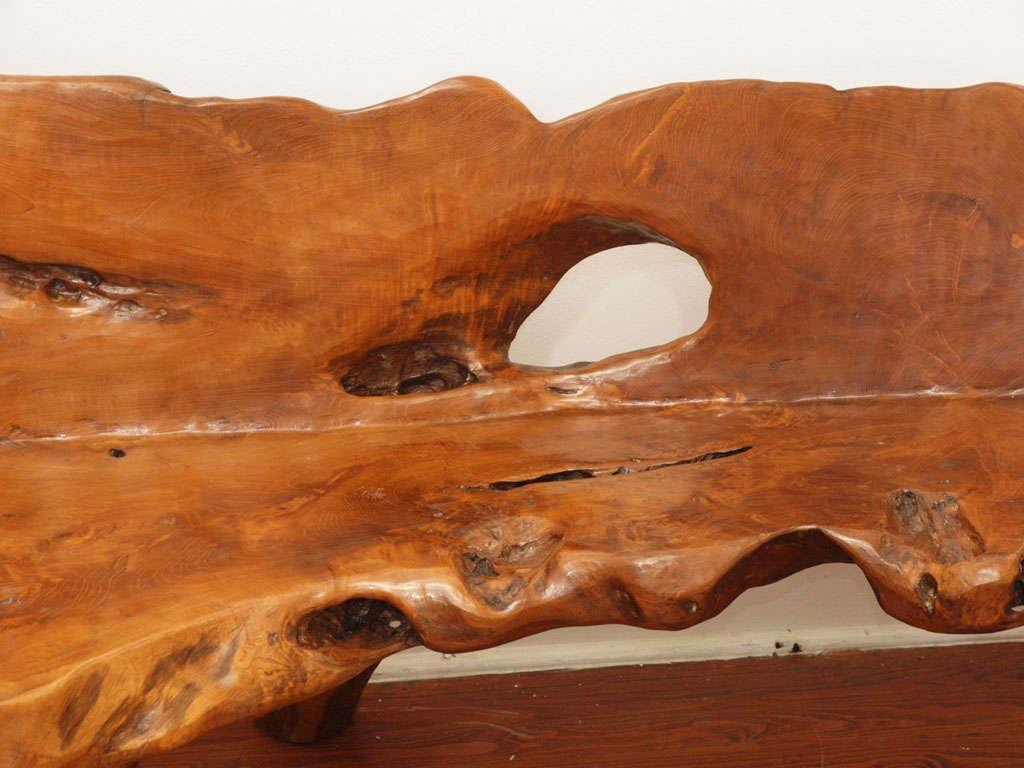20th Century Magnificent Nakashima Style Root Wood Bench