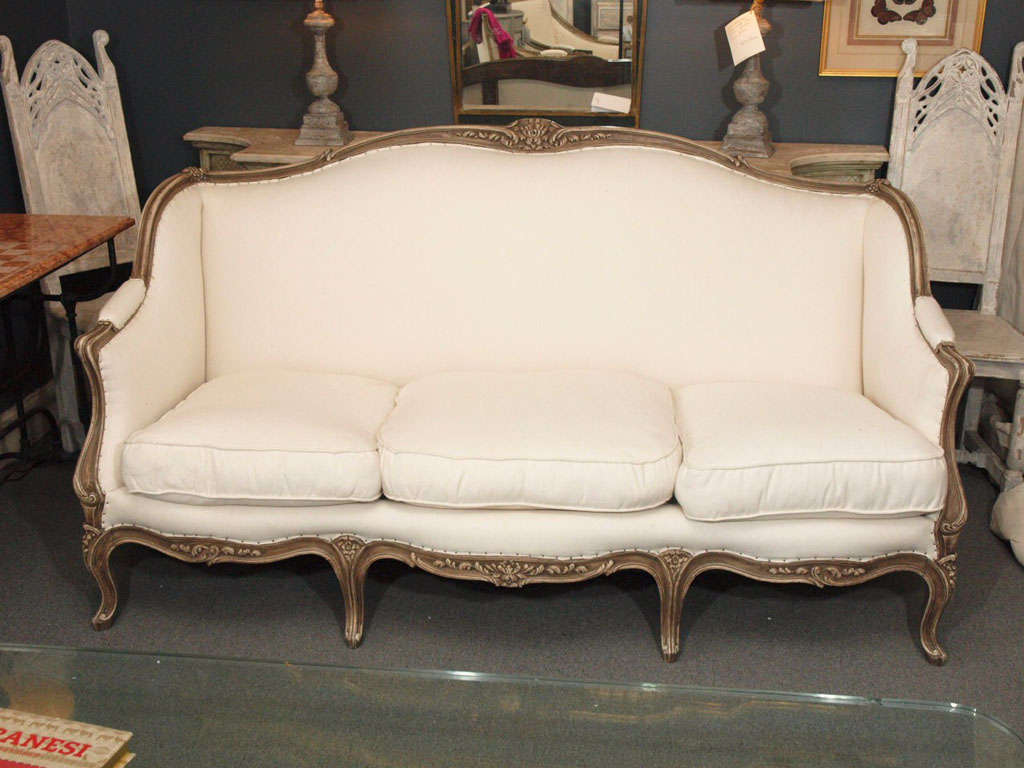 Maison Jansen stamped Louis XV style sofa