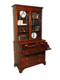 Antique English Georgian mahogany secretary