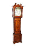 Antique Scottish 8-day clock. Mahogany. Inlaid.