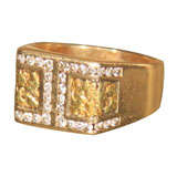 Handsome Gold and diamond ring