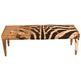 Vintage Zebra-Hide  Low Table
