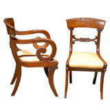 Antique Set of 8 19th century Regency Dining Chairs