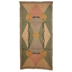 French Art Deco Wool Rug 1930's
