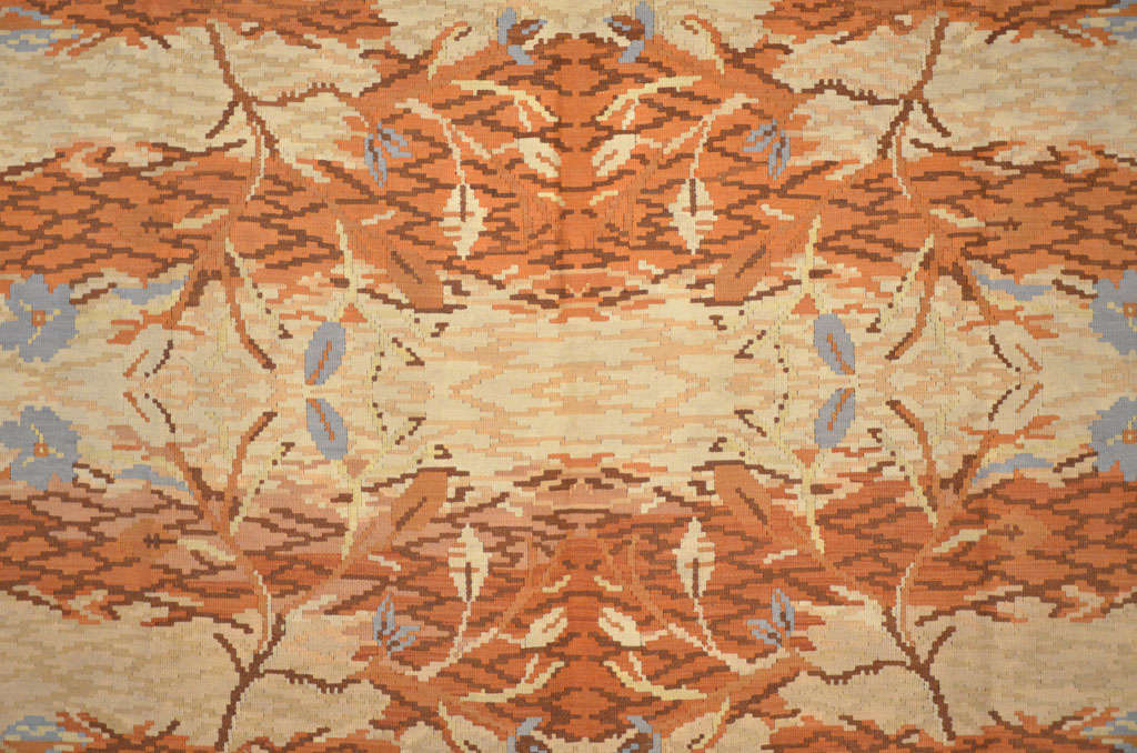 MidCentury Modern Wool Kilim Rug For Sale at 1stdibs