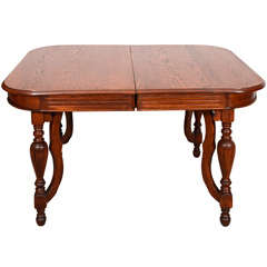 Antique English Oak Dining Table