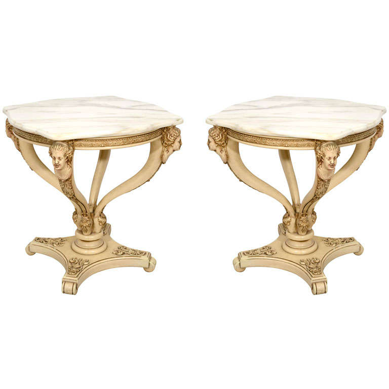 Pair of Italian Side Tables at 1stdibs