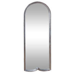 An American Art Deco Mirror With Arched Top 