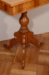 19th Century Birch Biedermeier Occasional Table For Sale