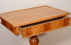 Fir Birch Biedermeier Occasional Table For Sale