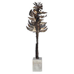 Brutalist Palm Tree Sculpture