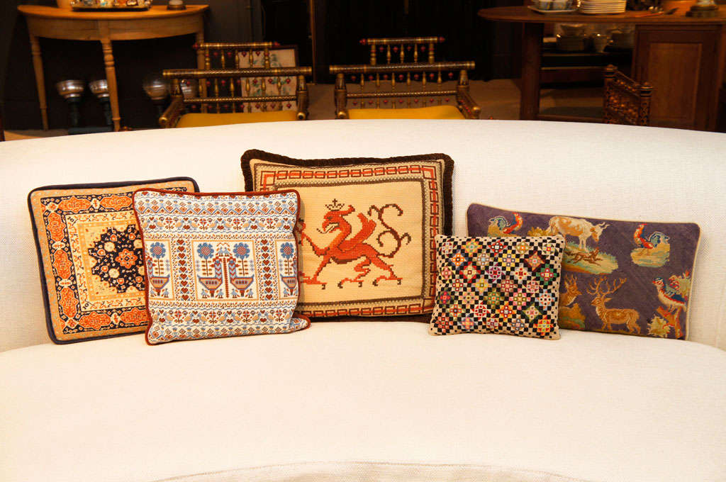An Assortment of Fabulous Neddlepoint Pillows