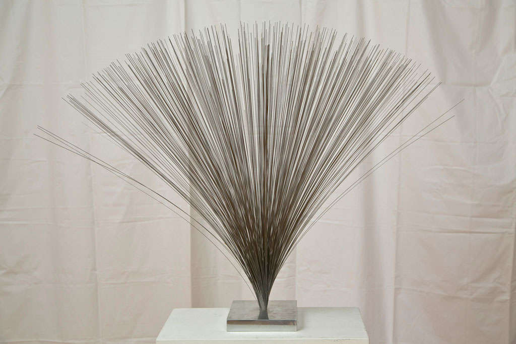 Aluminum Spray Sculpture in the Style of Harry Bertoia For Sale