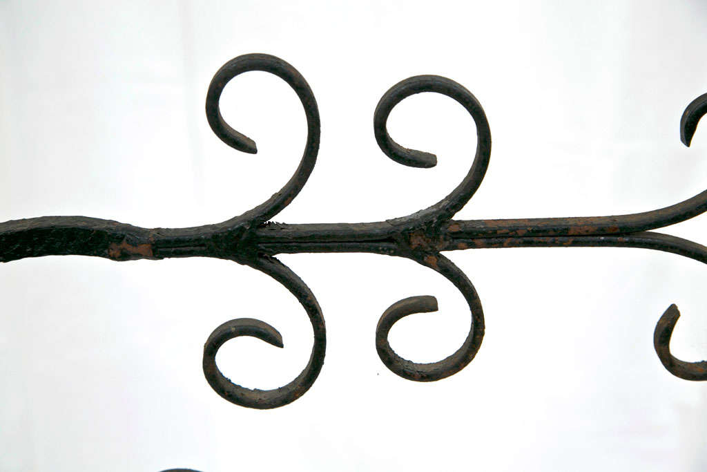 Decorative Cast Iron Fireplace Screen For Sale 1