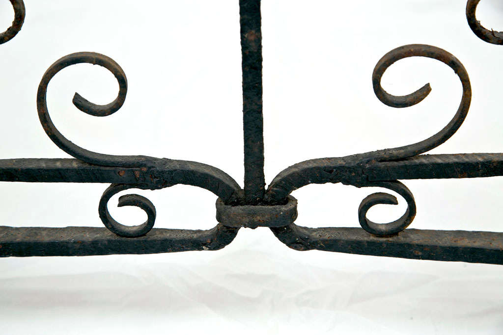 Decorative Cast Iron Fireplace Screen For Sale 2