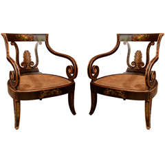 Pair of Regency Style Armchairs