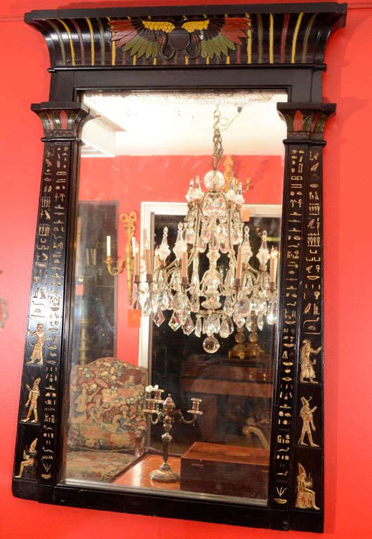 An Unusual Egyptian Revival Mirror at 1stDibs