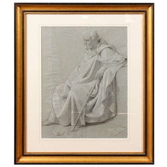 Napoleonic Period Drawing of a Classical Figure