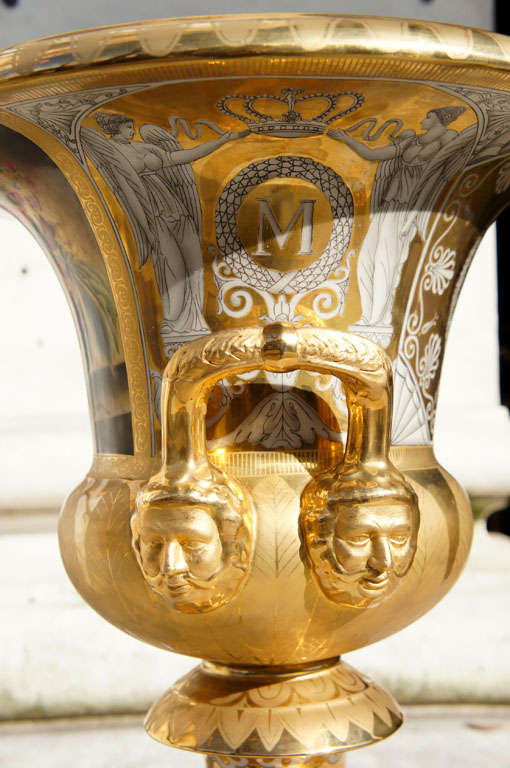 A Monumental Old Paris Campagna  Urn In Excellent Condition In Hudson, NY