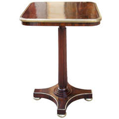 A Period Regency Rosewood and Brass Occasional Table 3