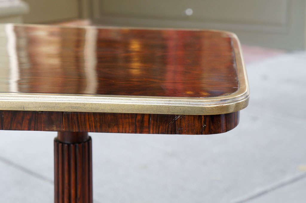 19th Century Period Regency Rosewood and Brass Occasional Table  For Sale