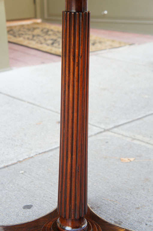 Period Regency Rosewood and Brass Occasional Table  For Sale 1