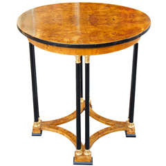 A Baltic Burled Elm Center Table