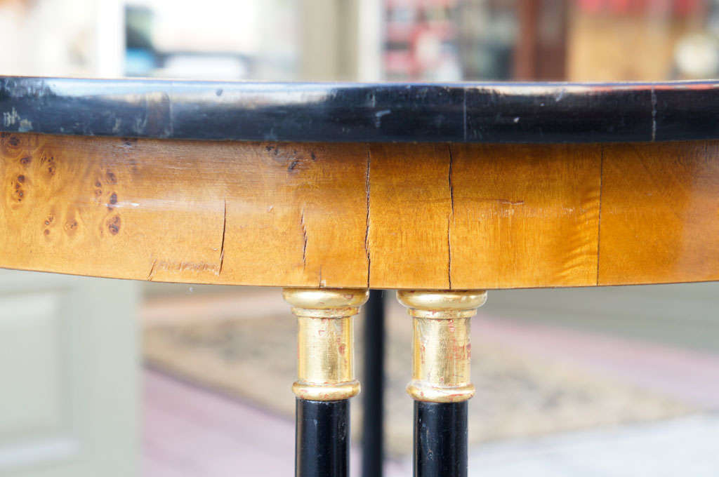 20th Century A Baltic Burled Elm Center Table