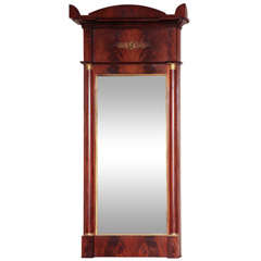 19th Century Continental, Mahogany Mirror